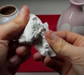 how to decorate a ceramic vase, Kneading polymer clay