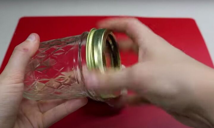 how to make a gnome house, Take the lid off a mason jar