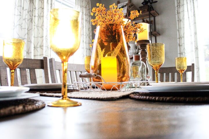 como decorar uma mesa de ao de graas, Eu amo quando a luz natural brilha atrav s de todo esse vidro mbar