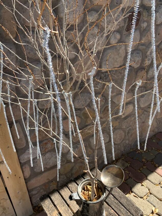 icicle tree for your classy thanksgiving table an easy diy that spar