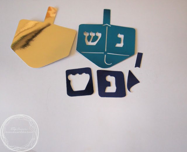 hanukkah dreidels em camadas modernos e brilhantes