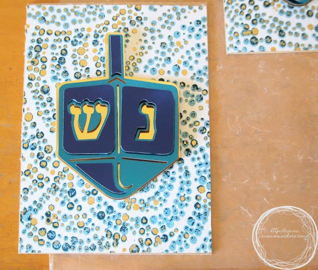 hanukkah dreidels em camadas modernos e brilhantes