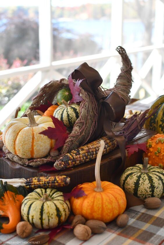 how to make a cornucopia or horn of plenty for thanksgiving