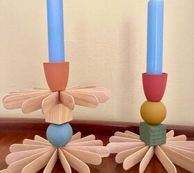 Popsicle Stick Candlesticks
