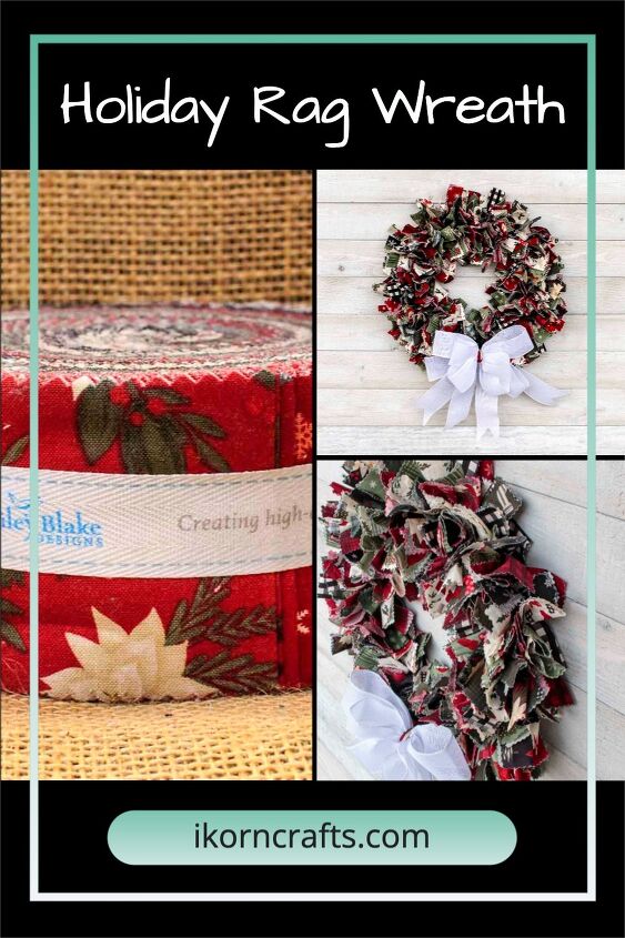 how to make a fabric wreath easy diy