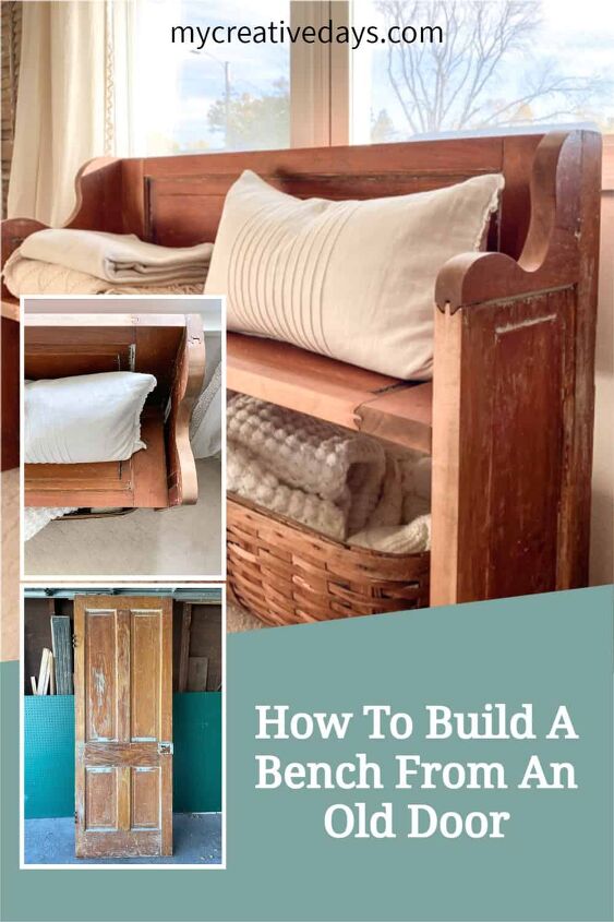 how to build a bench from an old door