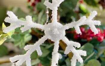 How to Make Crystal Snowflake Ornaments