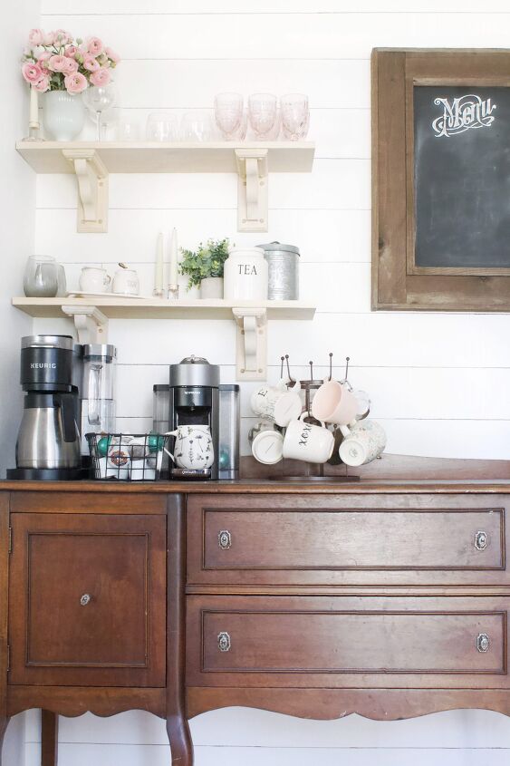 15 das maneiras mais bonitas de atualizar sua cozinha em 1 dia, Caf Bar Atualizar A prepara o perfeita para o nosso caf da manh