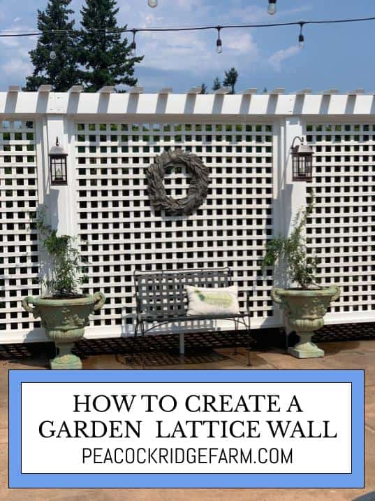 how to create a lattice wall in your garden