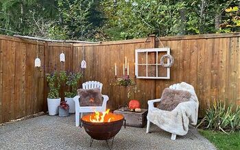 Our Backyard Patio Looking Super Cozy For Fall
