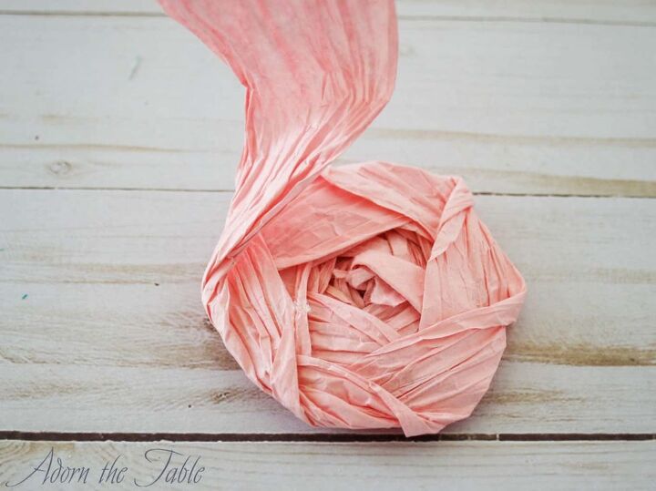 how to make twisted paper flower napkin rings