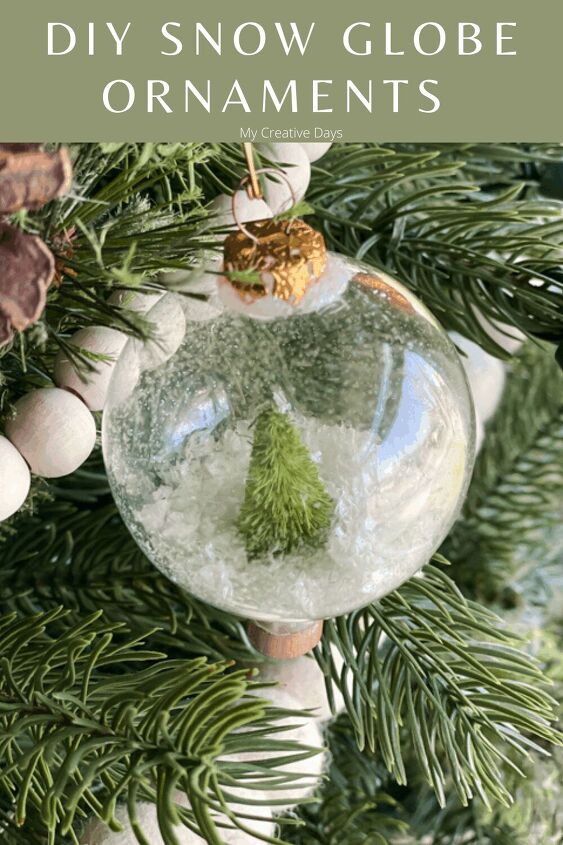 diy snow globe ornaments family project