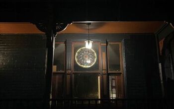 How to evenly backlight circular stained glass window hanging?