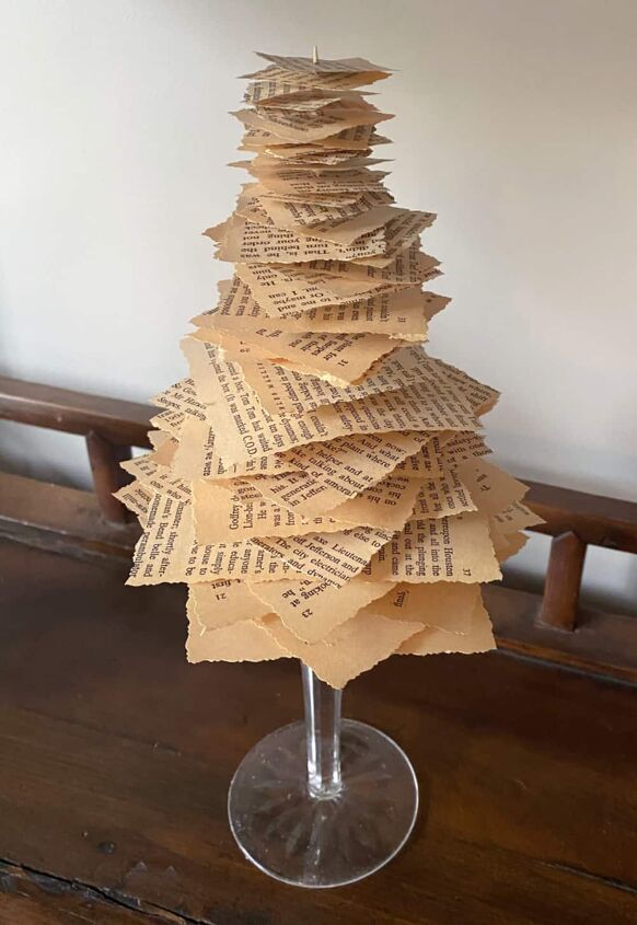 mini paper christmas tree
