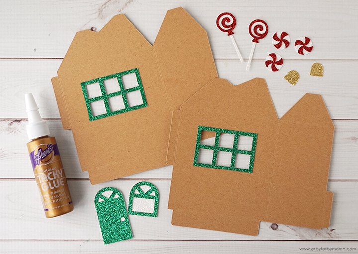 gingerbread house gift boxes