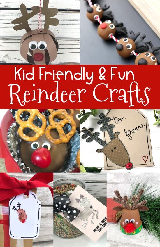 clay pot reindeer craft ornament dollar store style