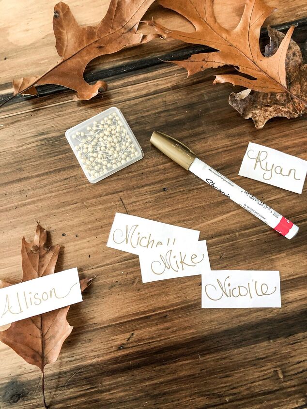 simple thanksgiving place setting idea