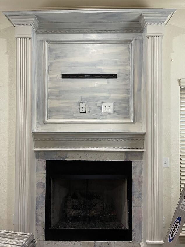 fireplace makeover before after