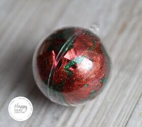 how to make glitter ornaments with glue