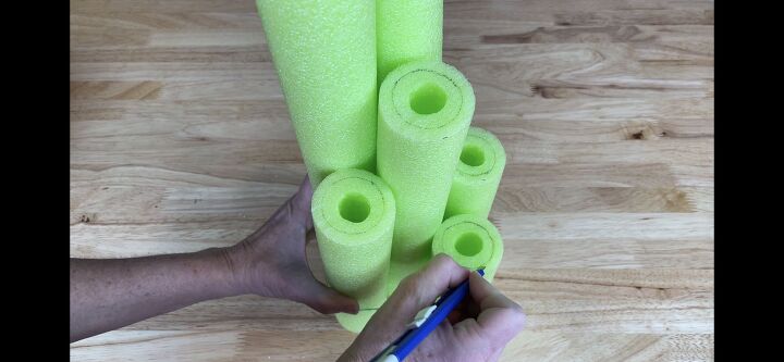 easy and fun pool noodle candles