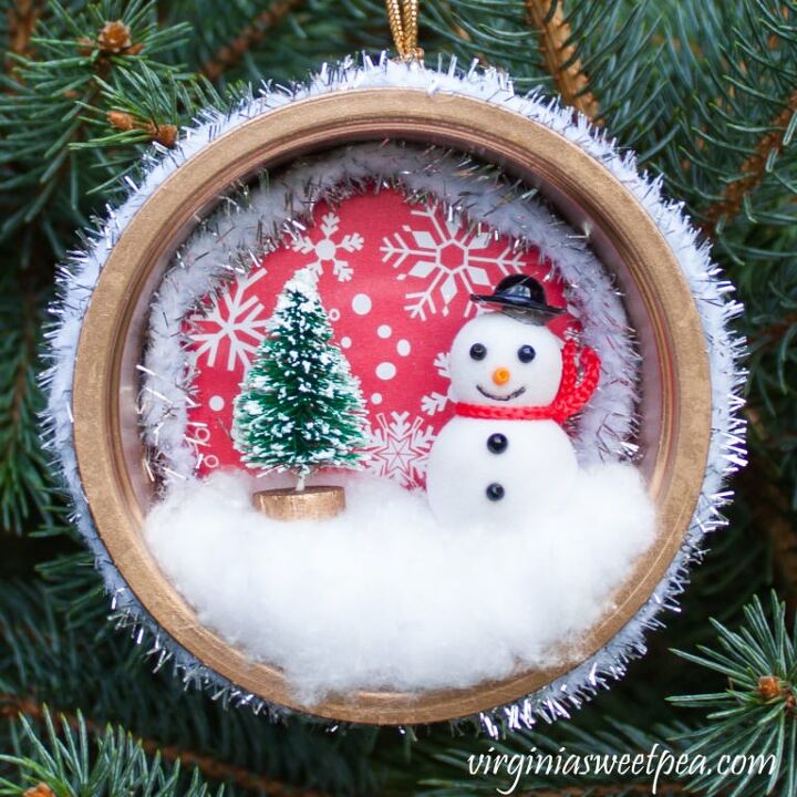 handmade winter wonderland christmas ornament