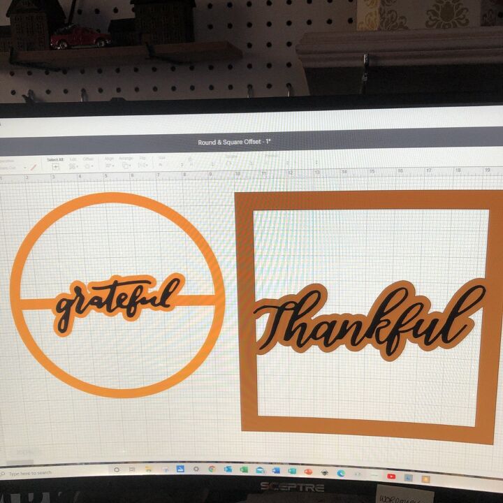 how i used the diy cut words thankful grateful blessed