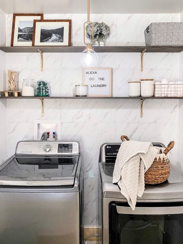 Accent Wall In Laundry Room