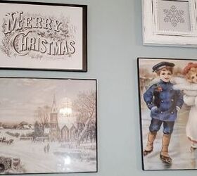 Pasos fáciles para cambiar la pared de la galería para la Navidad | Antes y después