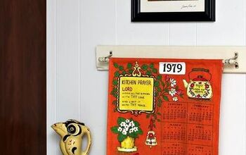 How To Display A Vintage Tea Towel Calendar