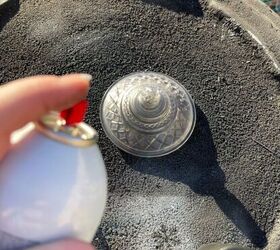 Spray paint a Dollar Tree candy dish to copy this perfect Christmas countertop idea