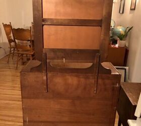 How can I raise the height of the mirror on this vintage dresser?