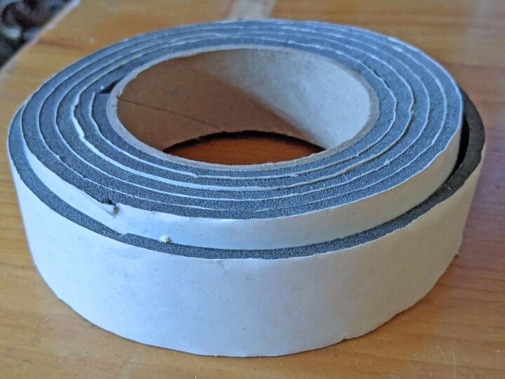 how i winterized my cheap garage door, Foam Air Sealing Tape