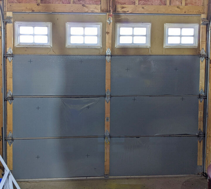 how i winterized my cheap garage door, Installation