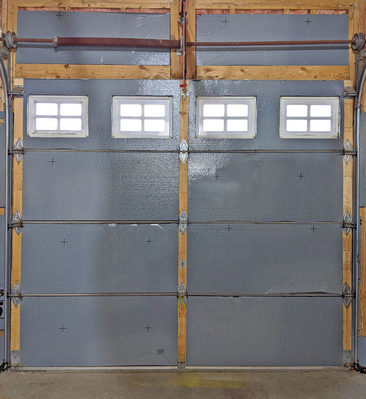 how i winterized my cheap garage door, After