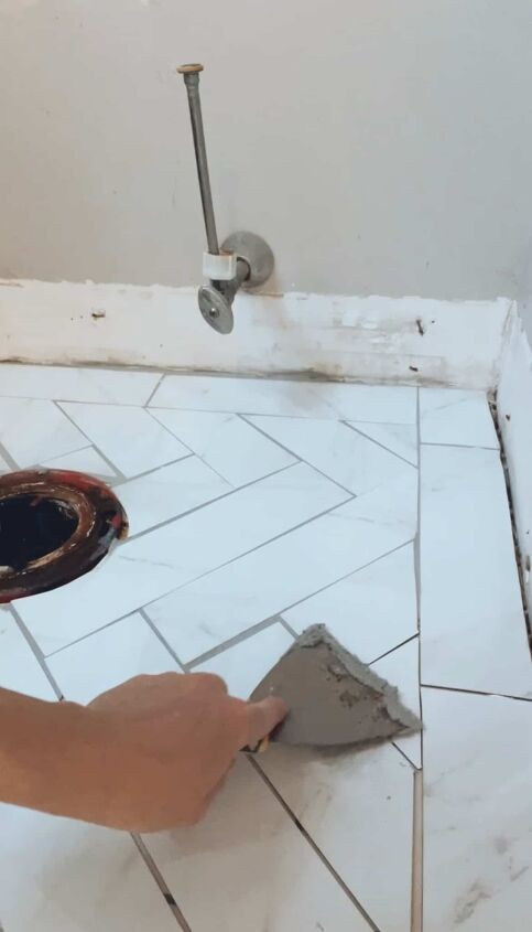 easy way to install vinyl floor tile over existing tile