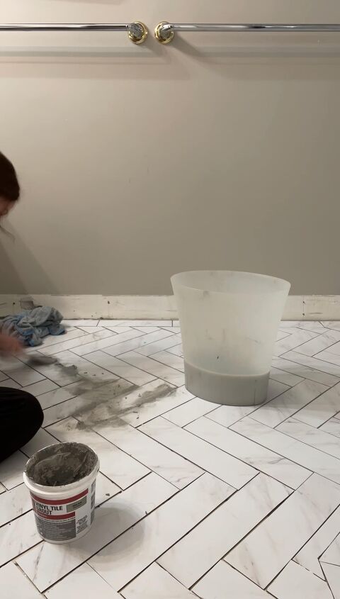 easy way to install vinyl floor tile over existing tile