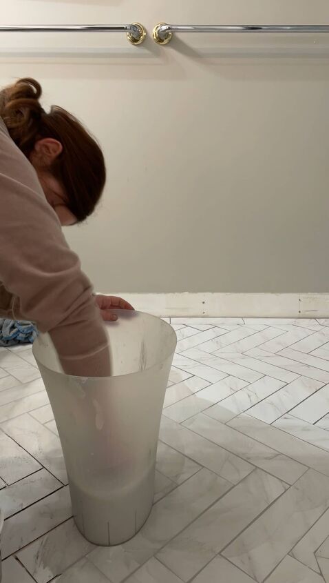 easy way to install vinyl floor tile over existing tile