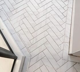 easy way to install vinyl floor tile over existing tile