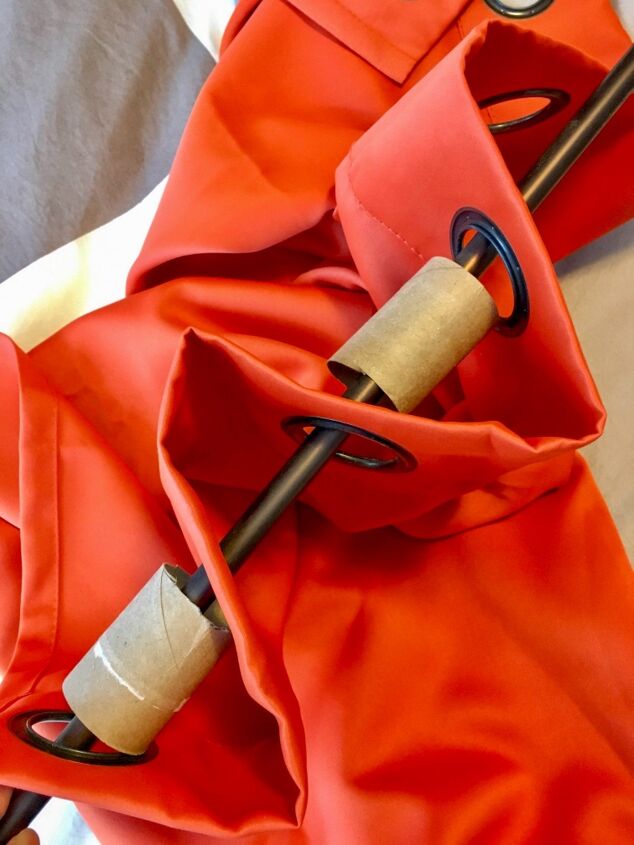 how to make grommet top curtains look fuller and hang nicely