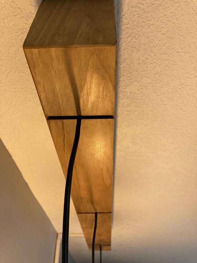 luminria de caixa de madeira