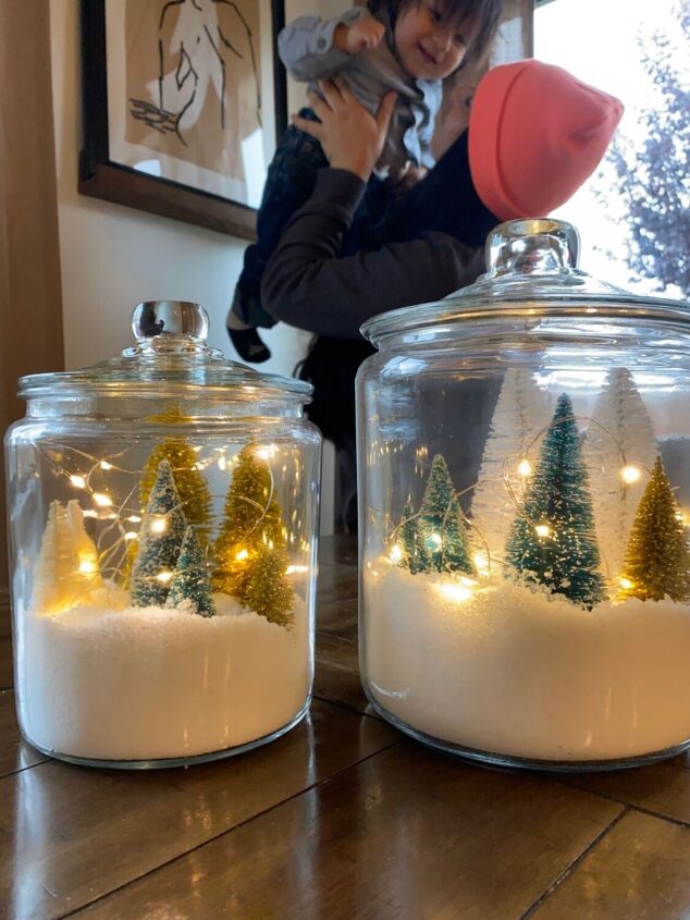 make the cutest snow globes at home