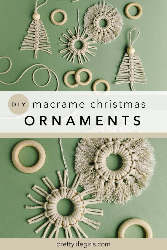 holiday crafts diy macrame christmas ornament