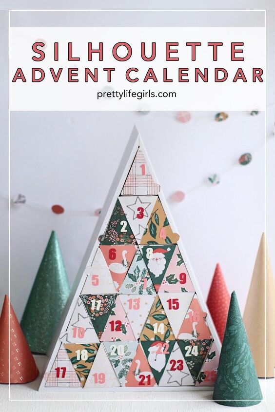 make a silhouette advent calendar