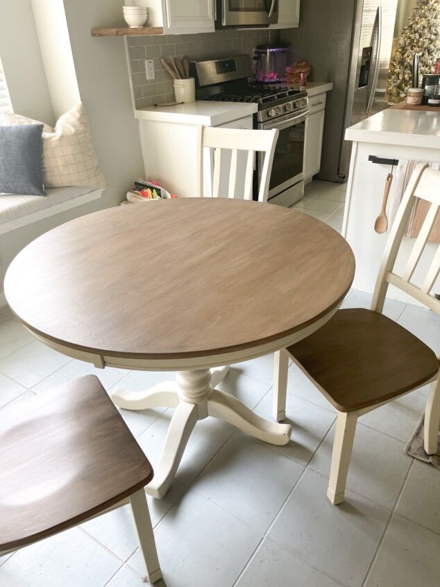 cambio de imagen de la mesa con madera lquida