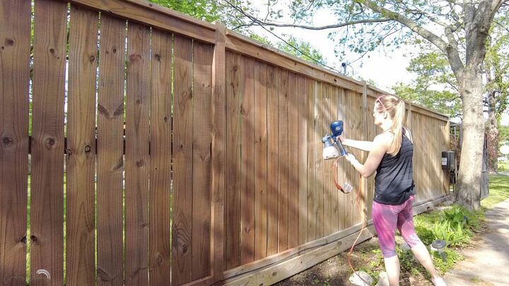 how to stain your fence