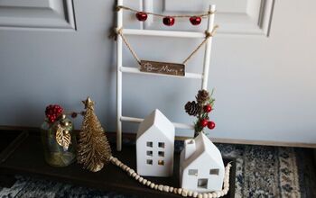  Mini Escadas de Madeira DIY com Decorações de Natal