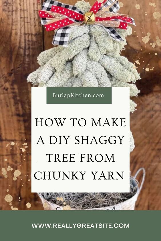 how to create a diy shaggy tree