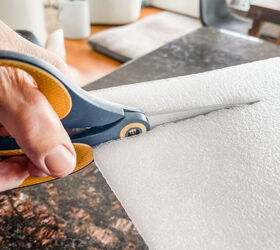 Everyone will be cutting foam triangles when they see her adorable, $2 mantel display