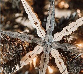 How to Make DIY Clothespin Snowflakes