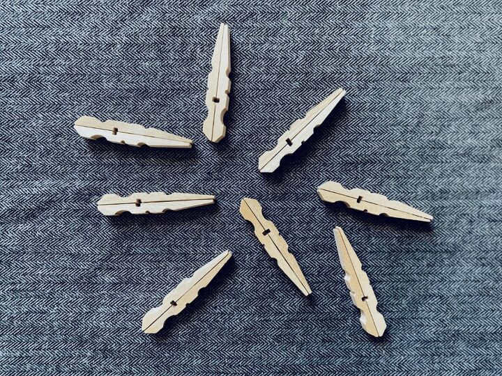 how to make diy clothespin snowflakes